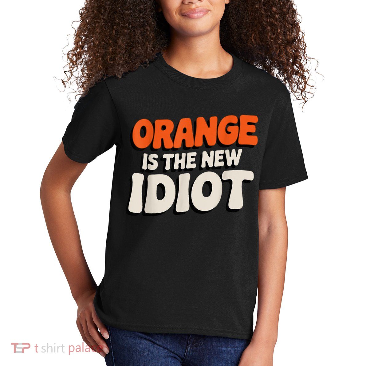 Orange Is The New Idiot Kids T-Shirt