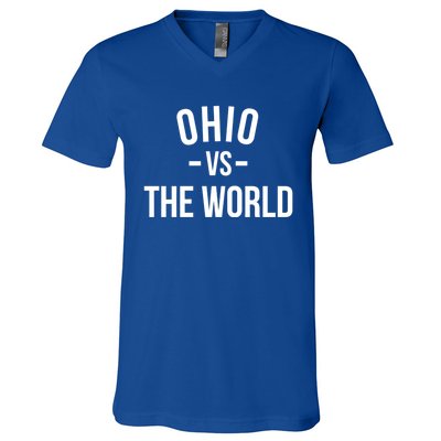 Ohio Is Taking Over The World Meme Meaningful Gift Ohio Vs The World Cool Gift V-Neck T-Shirt