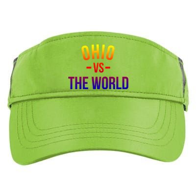 Ohio Is Taking Over The World Meme Cool Gift Ohio Vs The World Gift Adult Drive Performance Visor