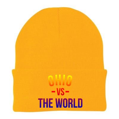 Ohio Is Taking Over The World Meme Cool Gift Ohio Vs The World Gift Knit Cap Winter Beanie