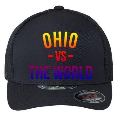 Ohio Is Taking Over The World Meme Cool Gift Ohio Vs The World Gift Flexfit Unipanel Trucker Cap