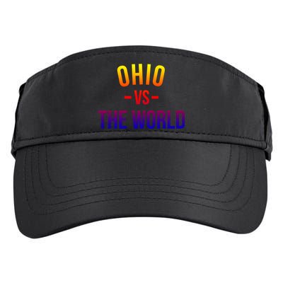 Ohio Is Taking Over The World Meme Cool Gift Ohio Vs The World Gift Adult Drive Performance Visor