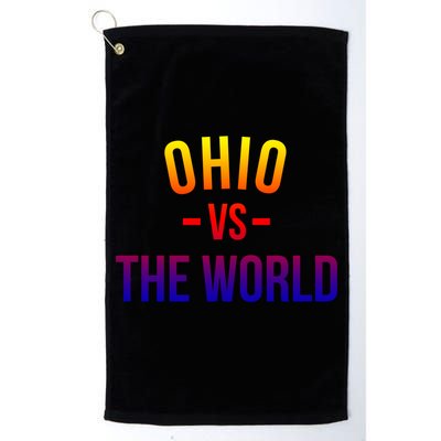 Ohio Is Taking Over The World Meme Cool Gift Ohio Vs The World Gift Golf Towel