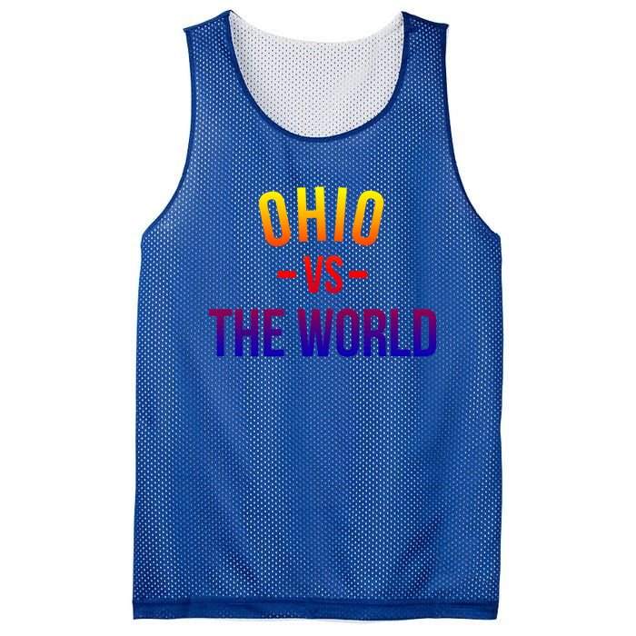 Ohio Is Taking Over The World Meme Cool Gift Ohio Vs The World Gift Mesh Reversible Basketball Jersey Tank