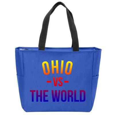 Ohio Is Taking Over The World Meme Cool Gift Ohio Vs The World Gift Zip Tote Bag