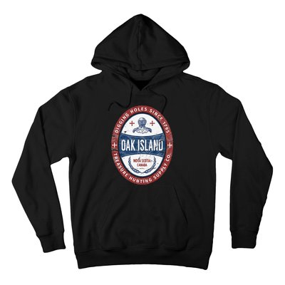 Oak Island Treasure Hunting Retro Templar Knight Treasure Hoodie