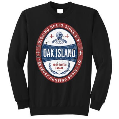 Oak Island Treasure Hunting Retro Templar Knight Treasure Sweatshirt