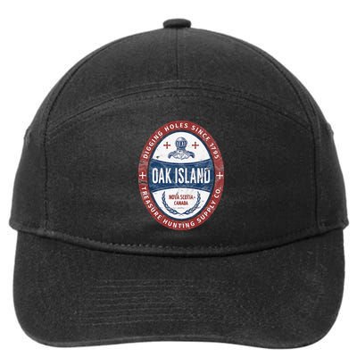 Oak Island Treasure Hunting Retro Templar Knight Treasure 7-Panel Snapback Hat
