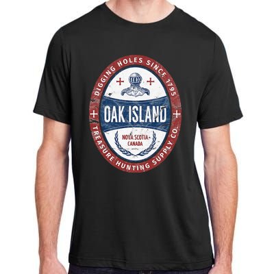 Oak Island Treasure Hunting Retro Templar Knight Treasure Adult ChromaSoft Performance T-Shirt