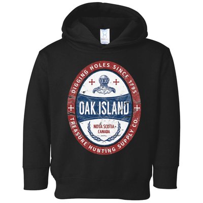 Oak Island Treasure Hunting Retro Templar Knight Treasure Toddler Hoodie