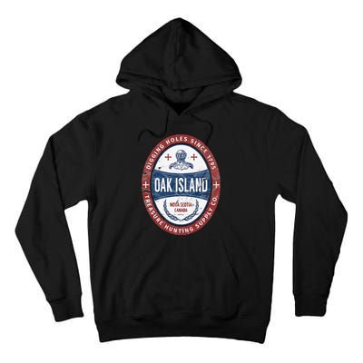 Oak Island Treasure Hunting Retro Templar Knight Treasure Tall Hoodie