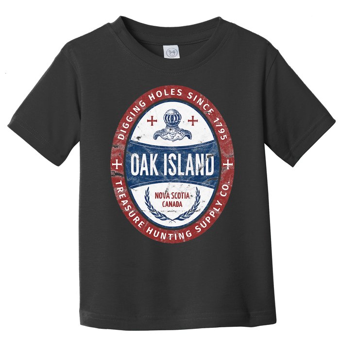 Oak Island Treasure Hunting Retro Templar Knight Treasure Toddler T-Shirt