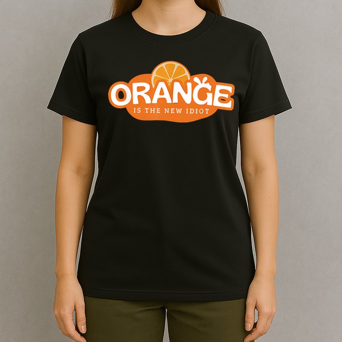 Orange Is The New Idiot Lemon Bleached Funny Sayin T-Shirt