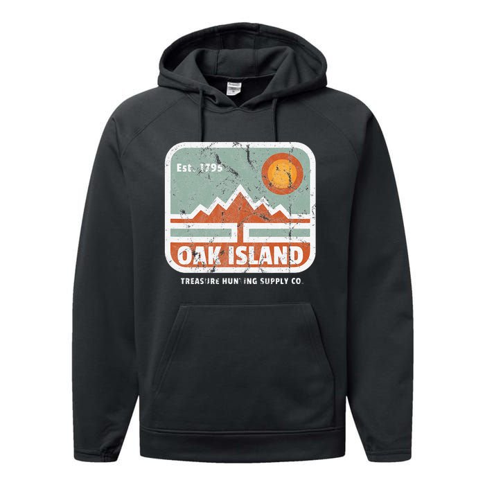 Oak Island Treasure Hunting Supply Performance Fleece Hoodie