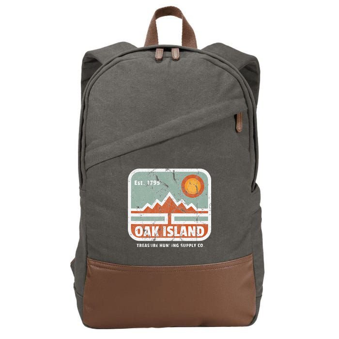 Oak Island Treasure Hunting Supply Cotton Canvas Backpack