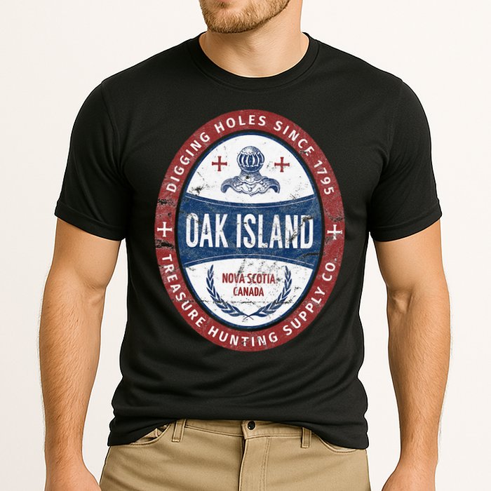 Oak Island Treasure Hunting Retro Templar Knight Treasure Gi Performance Shirt
