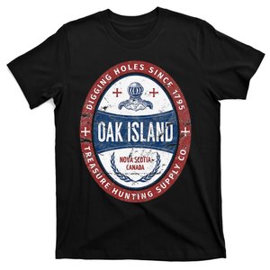 Oak Island Treasure Hunting Retro Templar Knight Treasure Gi T-Shirt