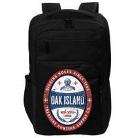 Oak Island Treasure Hunting Retro Templar Knight Treasure Gi Impact Tech Backpack