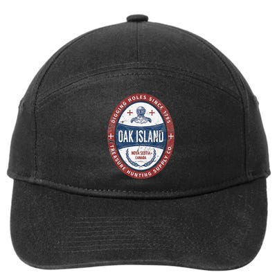 Oak Island Treasure Hunting Retro Templar Knight Treasure Gi 7-Panel Snapback Hat