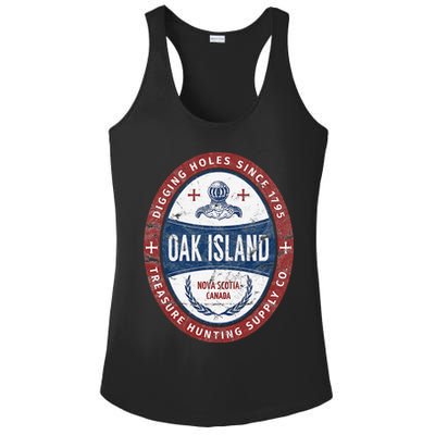 Oak Island Treasure Hunting Retro Templar Knight Treasure Gi Ladies PosiCharge Competitor Racerback Tank