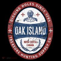 Oak Island Treasure Hunting Retro Templar Knight Treasure Gi Poster