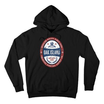 Oak Island Treasure Hunting Retro Templar Knight Treasure Gi Tall Hoodie