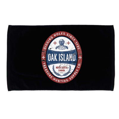 Oak Island Treasure Hunting Retro Templar Knight Treasure Gi Microfiber Hand Towel