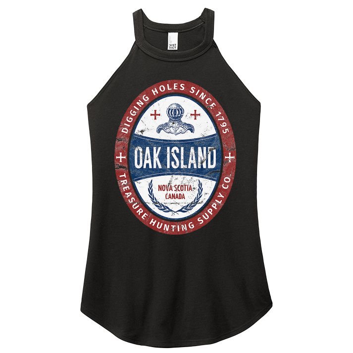 Oak Island Treasure Hunting Retro Templar Knight Treasure Gi Women's Perfect Tri Rocker Tank