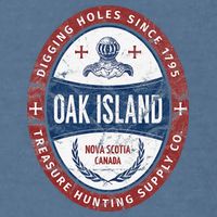 Oak Island Treasure Hunting Retro Templar Knight Treasure Gi Garment-Dyed Sweatshirt