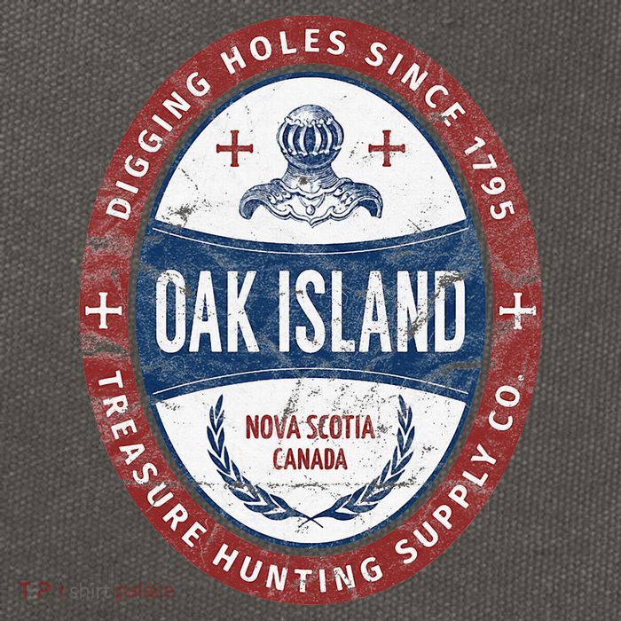 Oak Island Treasure Hunting Retro Templar Knight Treasure Gi Cotton Canvas Backpack