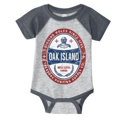 Oak Island Treasure Hunting Retro Templar Knight Treasure Gi Infant Baby Jersey Bodysuit