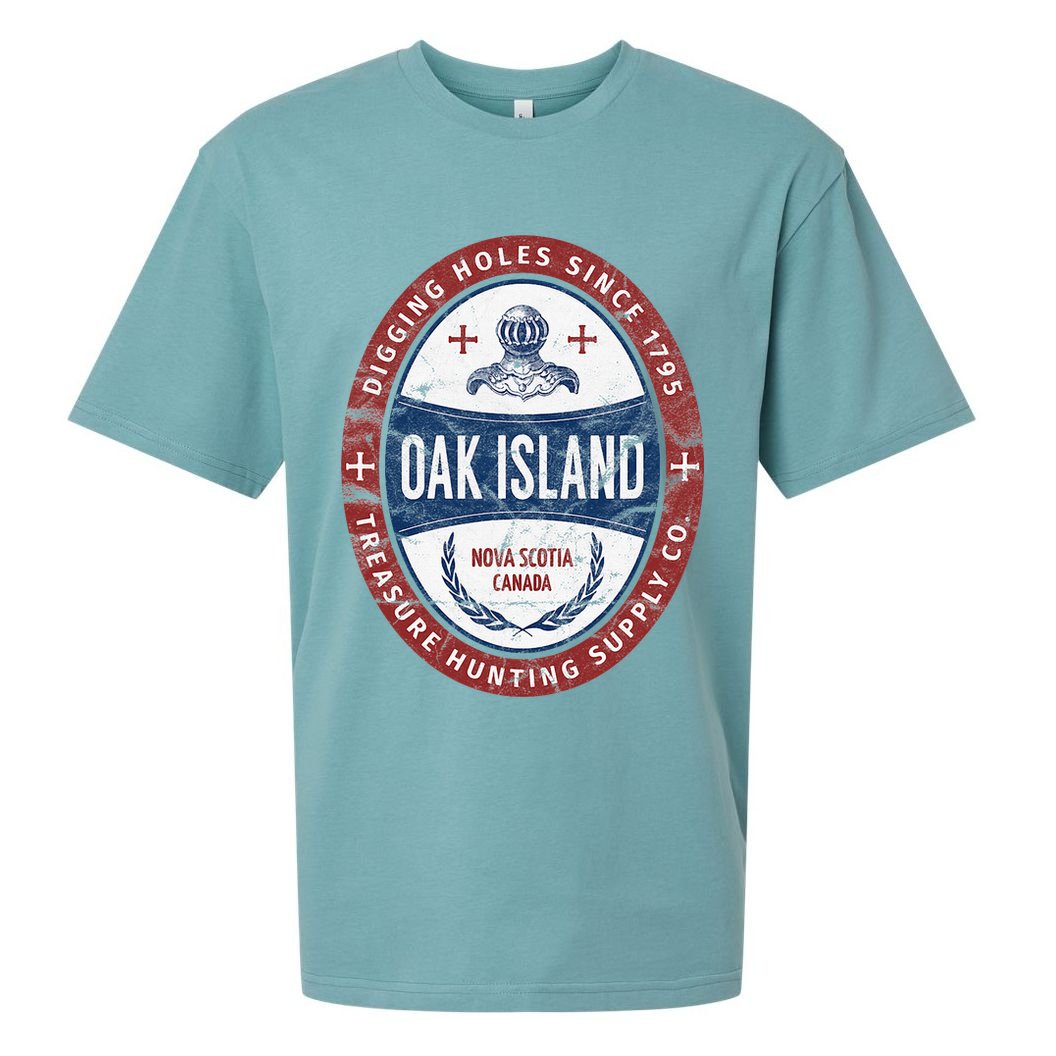 Oak Island Treasure Hunting Retro Templar Knight Treasure Gi Sueded Cloud Jersey T-Shirt