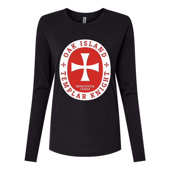 Oak Island Templar Knights Treasure Womens Cotton Relaxed Long Sleeve T-Shirt