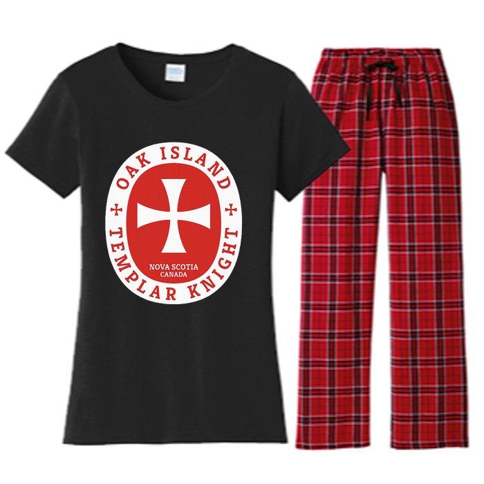 Oak Island Templar Knights Treasure Women's Flannel Pajama Set