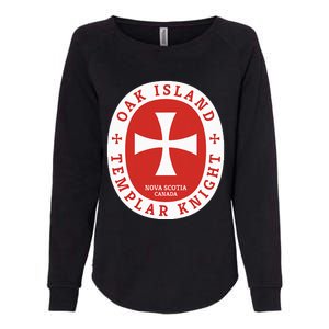 Oak Island Templar Knights Treasure Womens California Wash Sweatshirt