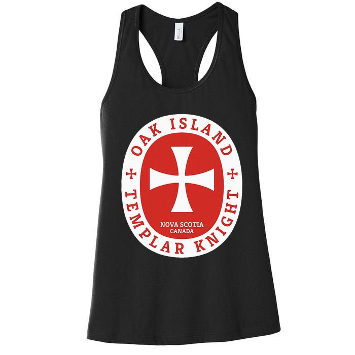 Oak Island Templar Knights Treasure Women's Racerback Tank