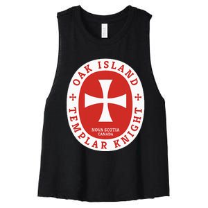 Oak Island Templar Knights Treasure Women's Racerback Cropped Tank