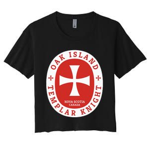 Oak Island Templar Knights Treasure Women's Crop Top Tee