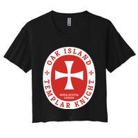 Oak Island Templar Knights Treasure Women's Crop Top Tee