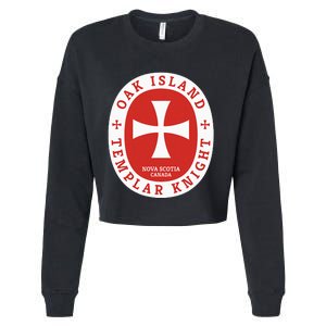 Oak Island Templar Knights Treasure Cropped Pullover Crew