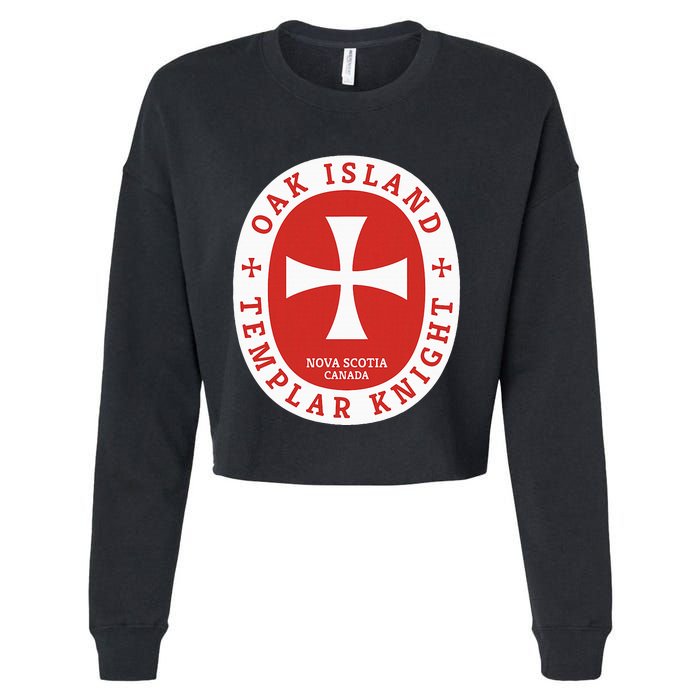 Oak Island Templar Knights Treasure Cropped Pullover Crew