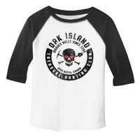 Oak Island Treasure Hunting Club Vintage Skull And Crossbone Toddler Fine Jersey T-Shirt