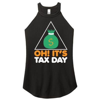 Oh! It's Tax Day T Design Women’s Perfect Tri Rocker Tank