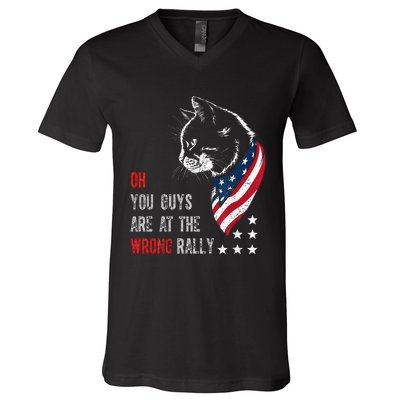 Oh I Think You Guys Are At The Wrong Rally. V-Neck T-Shirt