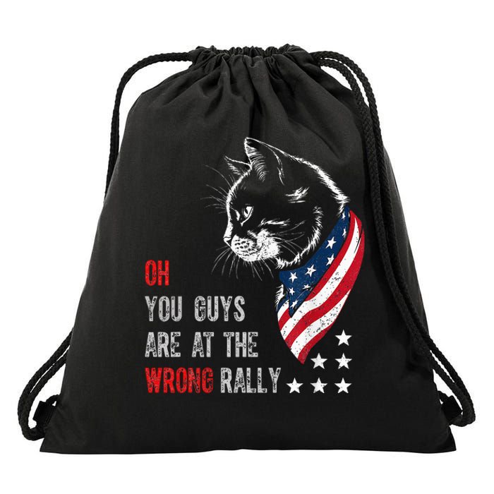 Oh I Think You Guys Are At The Wrong Rally. Drawstring Bag