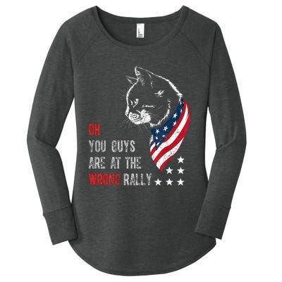 Oh I Think You Guys Are At The Wrong Rally. Women's Perfect Tri Tunic Long Sleeve Shirt