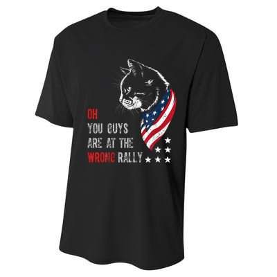 Oh I Think You Guys Are At The Wrong Rally. Performance Sprint T-Shirt