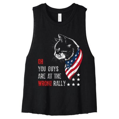 Oh I Think You Guys Are At The Wrong Rally. Women's Racerback Cropped Tank