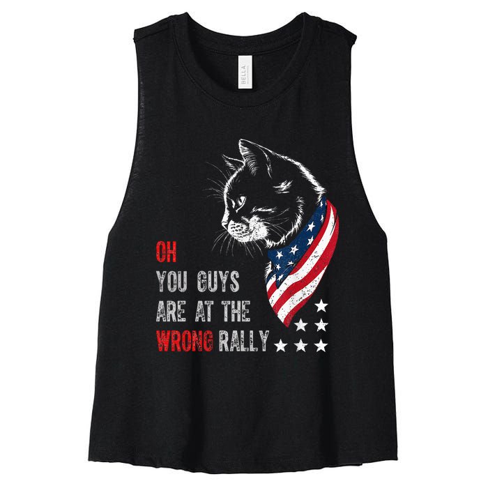 Oh I Think You Guys Are At The Wrong Rally. Women's Racerback Cropped Tank