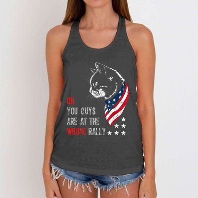 Oh I Think You Guys Are At The Wrong Rally. Women's Knotted Racerback Tank